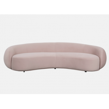 Livin Hill Sofa tapicerowana NUA PERUGIA pudrowy róż aksamit 260cm / N77-25