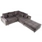 Invicta Sofa tapicerowana KENT szary aksamit 220 x 90 x 190cm / 40823