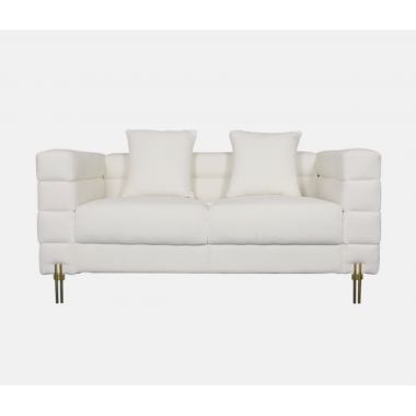 Sofa tapicerowana NUA złamana biel boucle 160cm / N49-1