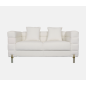 Sofa tapicerowana NUA złamana biel boucle 160cm / N49-1