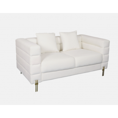 Sofa tapicerowana NUA złamana biel boucle 160cm / N49-1