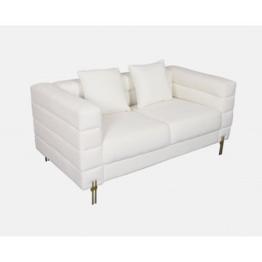 Sofa tapicerowana NUA złamana biel boucle 160cm / N49-1