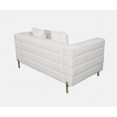 Sofa tapicerowana NUA złamana biel boucle 160cm / N49-1