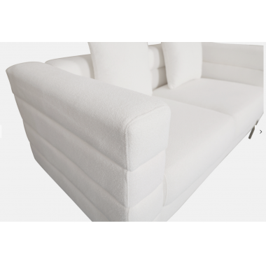 Sofa tapicerowana NUA złamana biel boucle 160cm / N49-1