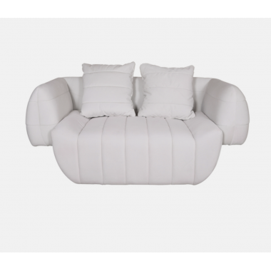 Livin Hill Sofa tapicerowana NUA biały aksamit 160cm / N90-3