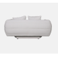 Livin Hill Sofa tapicerowana NUA biały aksamit 160cm / N90-3