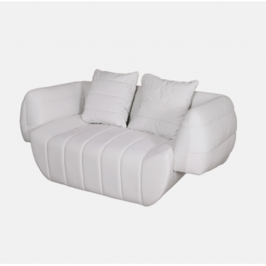 Livin Hill Sofa tapicerowana NUA biały aksamit 160cm / N90-3