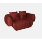 Livin Hill Sofa tapicerowana NUA czerwony aksamit 160cm / N90-13