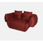 Livin Hill Sofa tapicerowana NUA czerwony aksamit 160cm / N90-13