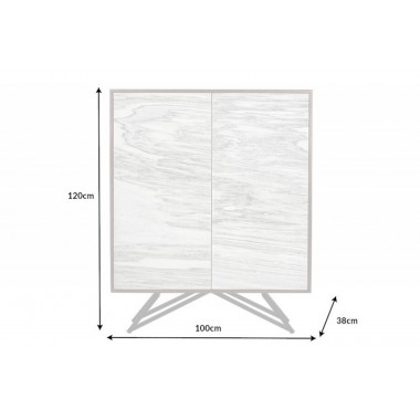 Invicta Komoda MOUNTAIN SOUL kamień naturalny biały 120cm / 43793