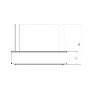 Hitze Biokominek wolnostojący SOCA kwadratowy stołowy 210x210x153mm / BK-14 SOCA