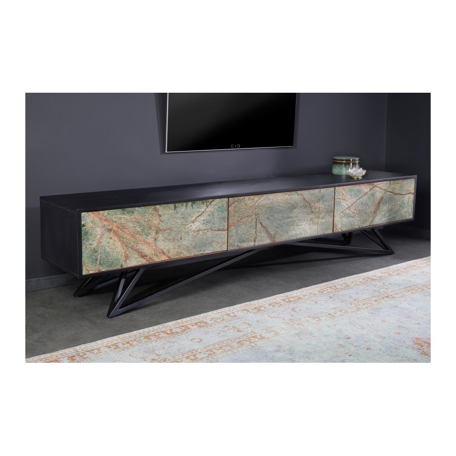 Invicta MOUNTAIN SOUL Szafka RTV stojąca imitacja marmuru 200cm / 43483 Invicta MOUNTAIN SOUL Szafka RTV stojąca imitacja marmuru 200cm / 43483