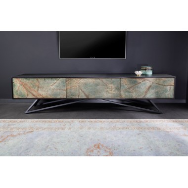 Invicta MONTAIN SOUL Szafka RTV stojąca imitacja marmuru 200cm / 43483