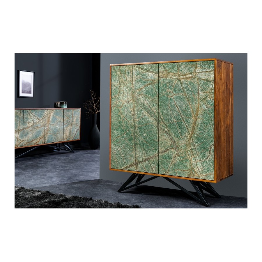 Invicta MOUNTAIN SOUL Komoda wysoka z imitacją marmuru 100cm / 43794 Invicta MOUNTAIN SOUL Komoda wysoka z imitacją marmuru 100cm / 43794