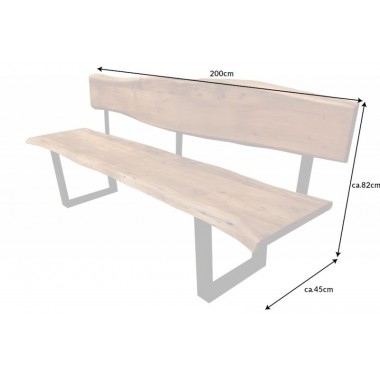 Invicta Ławka MAMMUT miodowa akacja 200cm / 43746