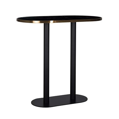 Bar table Zenza oval (Black)