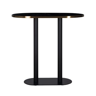 Bar table Zenza oval (Black)