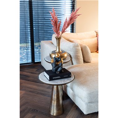 Side table Ethan 38Ø brushed gold (Brushed Gold)