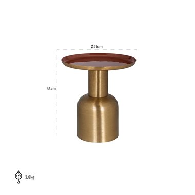 Side table Inaya 41Ø (Brushed Gold)