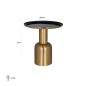 XARA Stolik kawowy Ø 50cm (Brushed Gold) / 825175