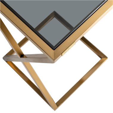 Sofa table Paramount brushed gold (Brushed Gold)