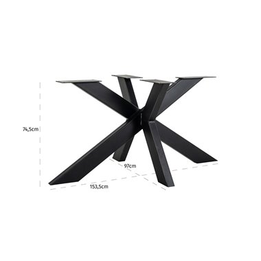 Leg Industrial Spider (155x100) (Black)