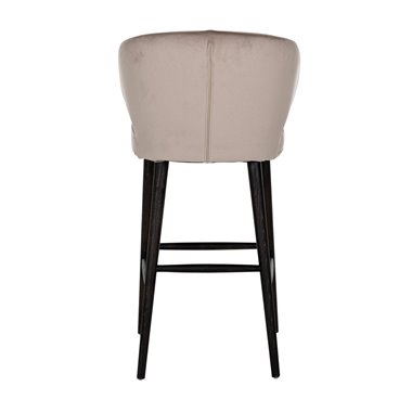 Bar stool Indigo khaki velvet (Quartz Khaki 903)