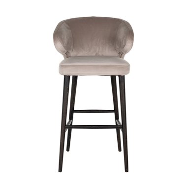 Bar stool Indigo khaki velvet (Quartz Khaki 903)