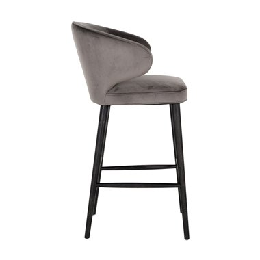 Bar stool Indigo stone velvet (Quartz Stone 101)