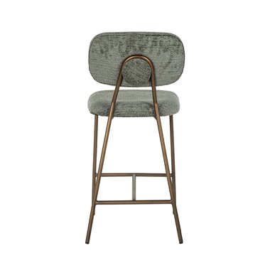 Counter stool Xenia thyme fusion / brushed gold legs (Fusion thyme 206)