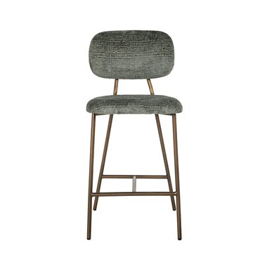 Counter stool Xenia thyme fusion / brushed gold legs (Fusion thyme 206)