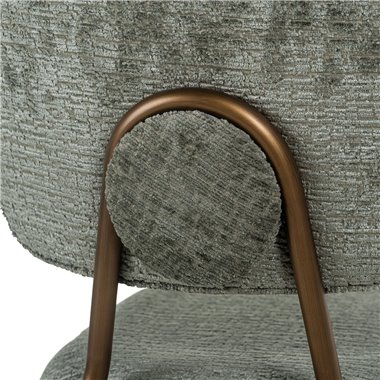Counter stool Xenia thyme fusion / brushed gold legs (Fusion thyme 206)