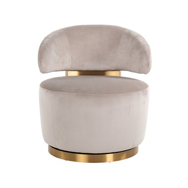 Swivel chair Maxime khaki velvet (Quartz Khaki 903)