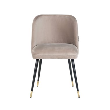 Chair Alicia khaki velvet fire retardant (FR-Quartz 903 Khaki)