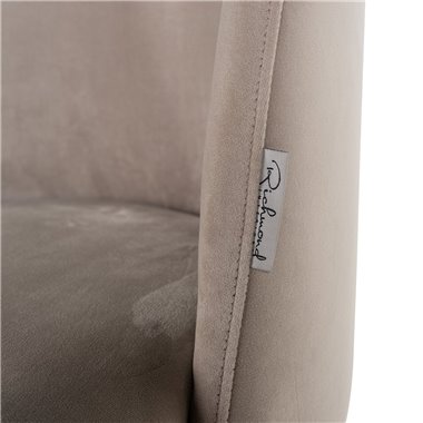 Chair Alicia khaki velvet fire retardant (FR-Quartz 903 Khaki)