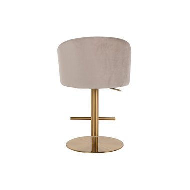 Bar stool Zabi swivel khaki velvet (Quartz Khaki 903)