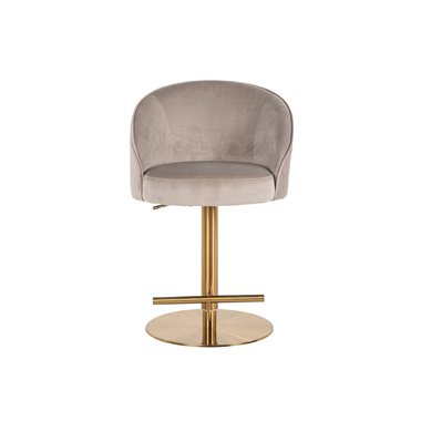 Bar stool Zabi swivel khaki velvet (Quartz Khaki 903)