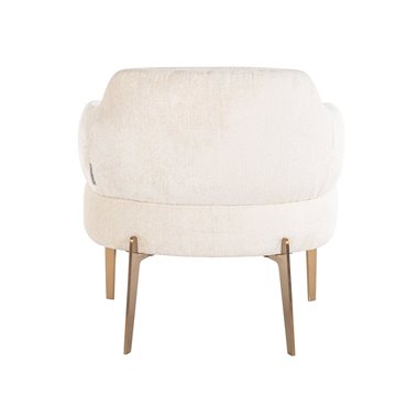 Easy chair Venus white chenille (Bergen 900 white chenille)