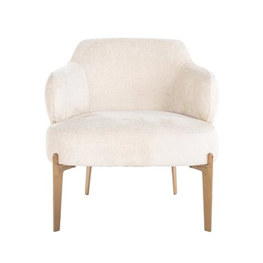 Easy chair Venus white chenille (Bergen 900 white chenille)