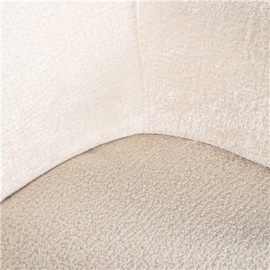 Easy chair Venus white chenille (Bergen 900 white chenille)