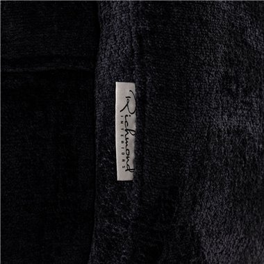 Swivel easy chair Turner black chenille (Bergen 809 black chenille)