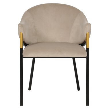 Chair Jocasta khaki velvet (set of 2) (Quartz Khaki 903)