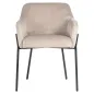Krzesło Fay khaki aksamit trudnopalny (FR-Quartz 903 Khaki) - Richmond