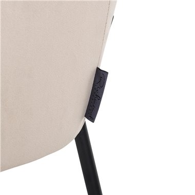 Chair Fay khaki velvet fire retardant (FR-Quartz 903 Khaki)