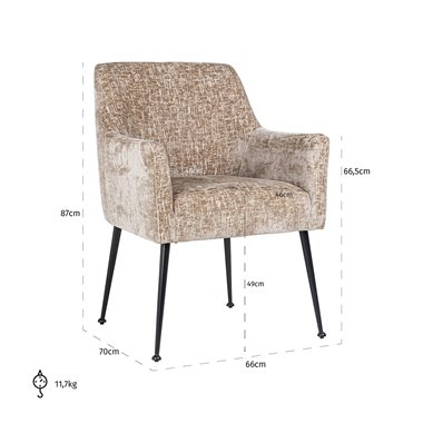 Chair Harley shitake island (Shitake Island 124)