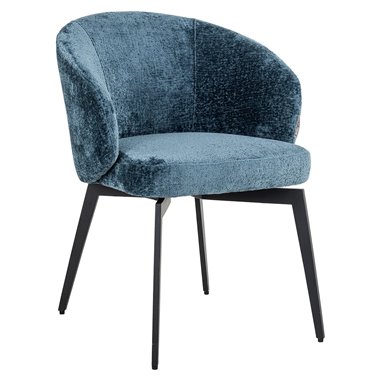 Chair Amphara blue chenille