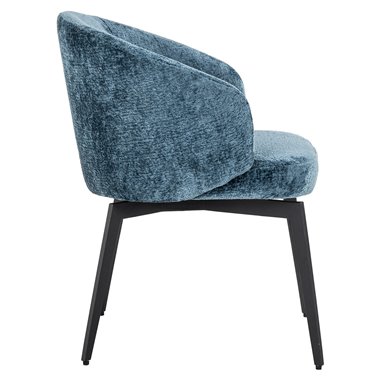 Chair Amphara blue chenille