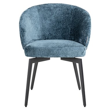 Chair Amphara blue chenille