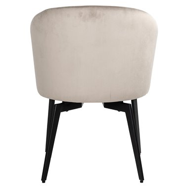 Chair Amphara khaki velvet (FR-Quartz 903 Khaki)