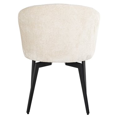 Chair Amphara white chenille (FR-Bergen 900 white chenille)